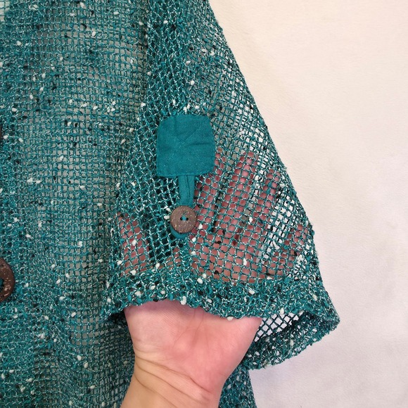 Elegant Teal Women's Sweater - Picture 11 of 16
